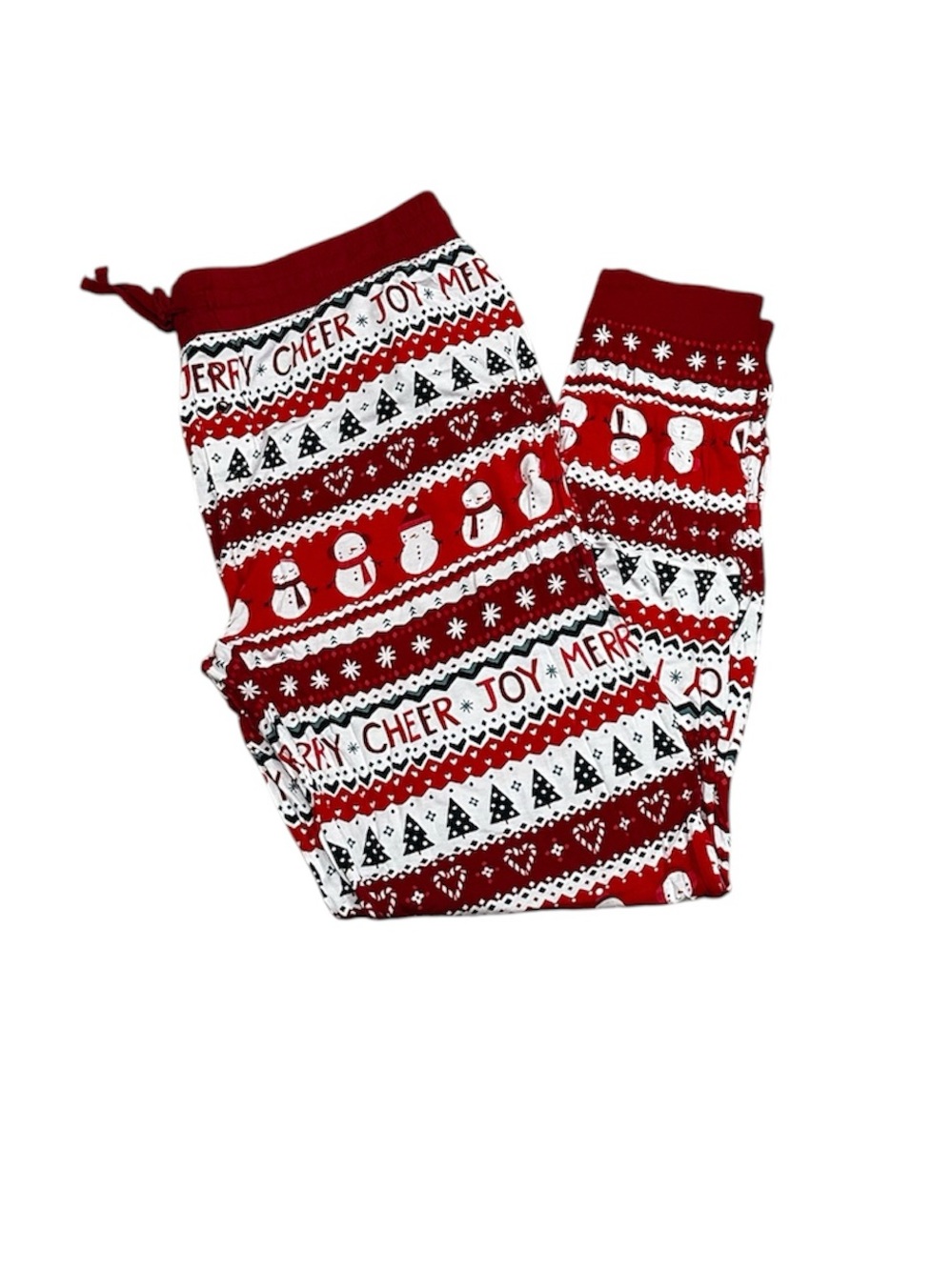 Little Sleepies Festive Fair Isle Pajama Pants.Joggers Mens Medium Pockets
